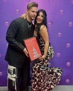 Heydy González y Eddy Borges reciben premio