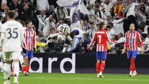 El Madrid se adelanta en el derbi de Champions con un 2 a 1 al Atlético