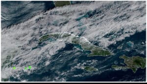 Llegará a Cuba frente frío con lluvia el próximo fin de semana.