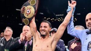 Yoenis Téllez consigue título interino de la AMB en las 154 lb