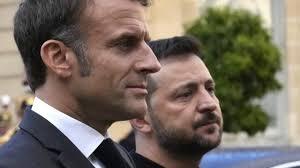 Encuentro entre Macron y Zelensky