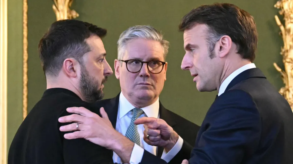 Encuentro entre Macron y Zelensky