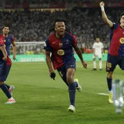Con un increíble golazo de Koundé en la prórroga el Barcelona tumba al Real Madrid en la final de la Copa del Rey