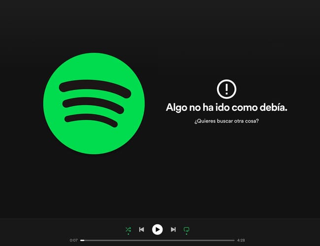 Spotify sufre de nuevo una caída global este 16 de abril