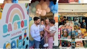 Esposa de Alejandro Cuervo inaugura una juguetería en La Habana.