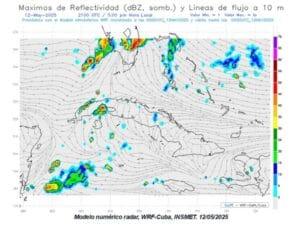 Lluvias y tormentas eléctricas en toda región Occidental de Cuba