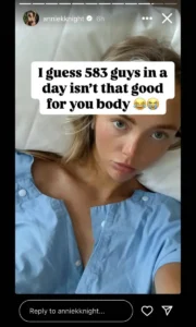 Modelo de OnlyFans termina en el hospital tras tener relaciones con 583 hombres en 6 horas