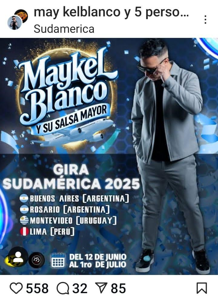 Maikel Blanco y su Salsa Mayor: gira por Uruguay y Argentina