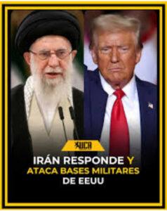 Irán ataca bases de EEUU en Medio Oriente.