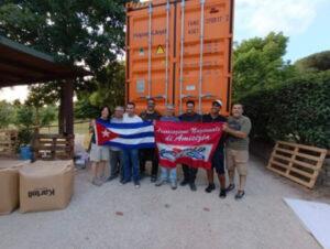 Italia envía ayuda médica a Cuba como muestra de solidaridad con la isla.