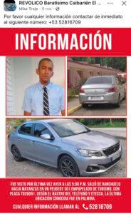 Urgente: Piden ayuda para localizar a joven taxista desaparecido en Caibarién.