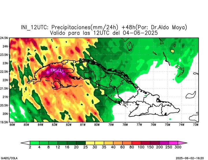 Lluvias intensas en el occidente de Cuba: alerta por posibles inundaciones