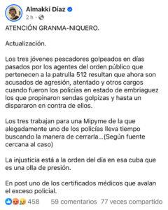 Pescadores víctimas de abuso policial