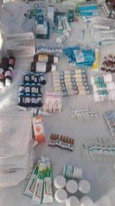 Capturan casa-almacén de medicamentos en Manzanillo