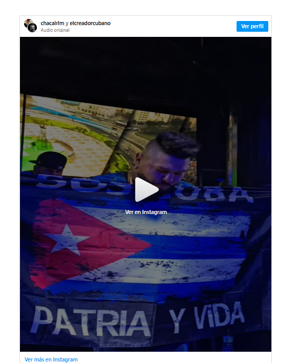 El Chacal pide libertad de Cuba en su concierto en España