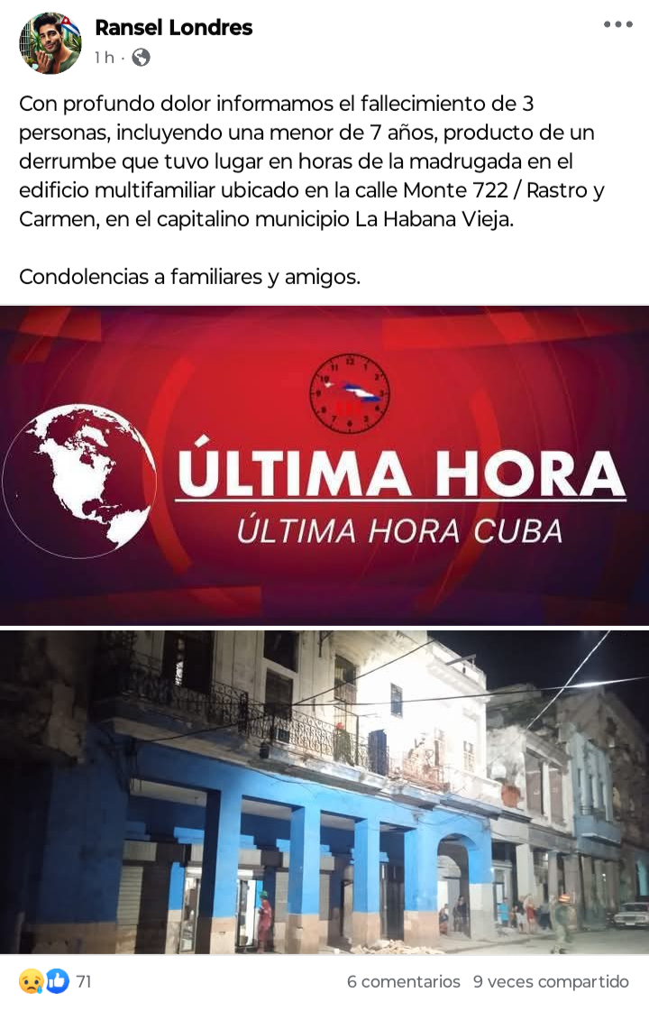 Tragedia en La Habana Vieja