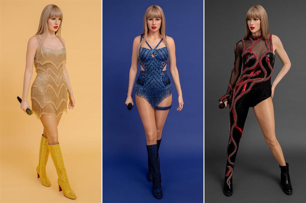 Taylor Swift estrena 13 nuevas figuras de cera inspiradas en su gira “The Eras Tour”