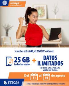 ETECSA eleva el mínimo de recarga internacional a 600 CUP: polémica y rechazo en redes sociales
