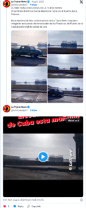 Patana Turca abandona puerto de La Habana.