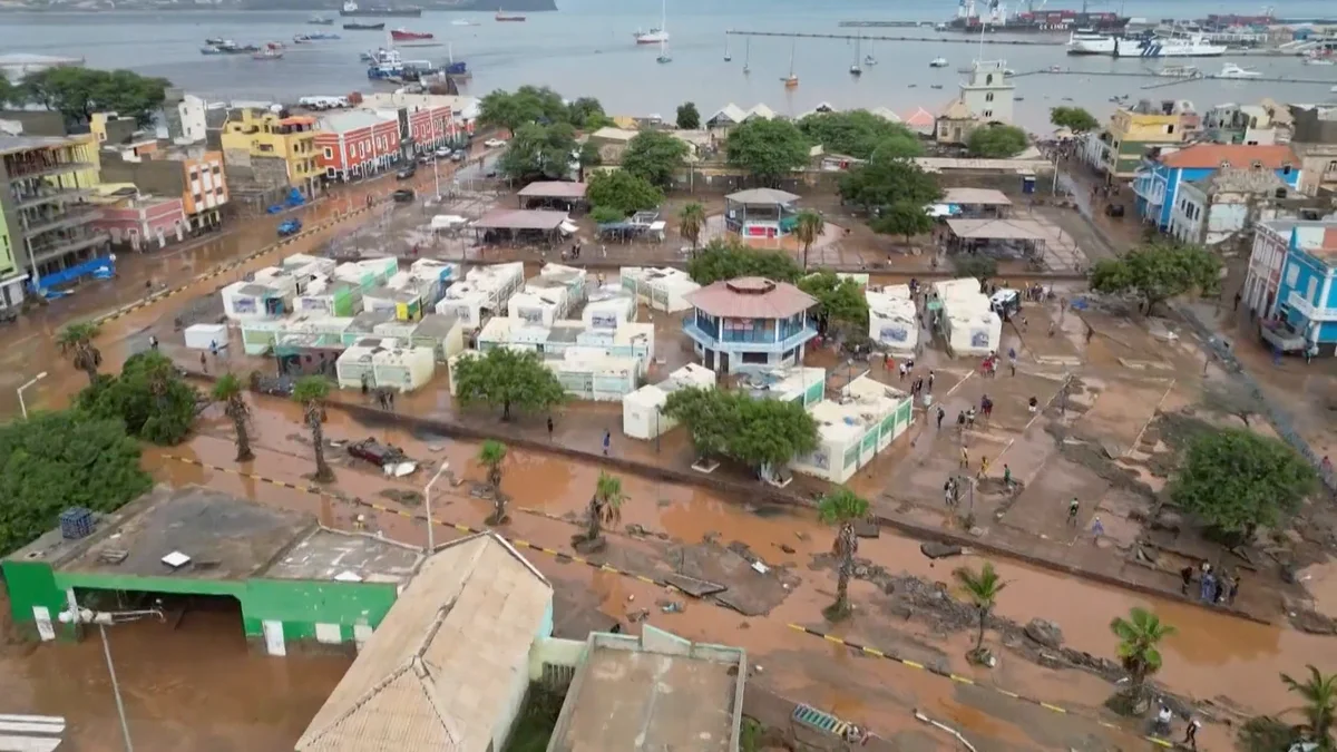 Erin causó graves inundaciones en Cabo Verde