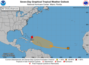 Alerta en el noreste del Caribe: posible formación de ciclón tropical en los próximos días