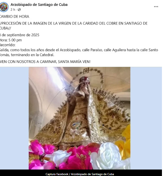 Apagón silencia la fe: suspensa peregrinación juvenil víspera del Día de la Virgen de la Caridad