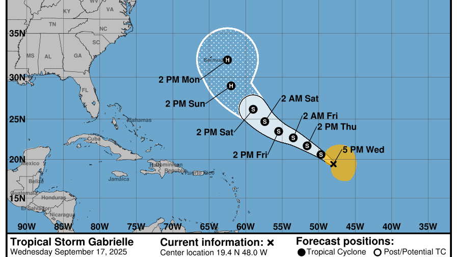 Gabrielle: 7ma depresión tropical. ¿Peligro para Cuba?