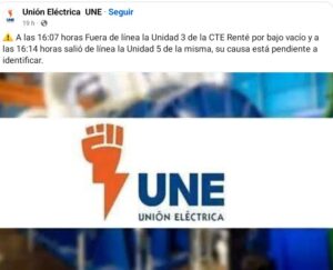 Oscuridad creciente en Cuba: Renté pierde tres bloques y la población paga el precio.