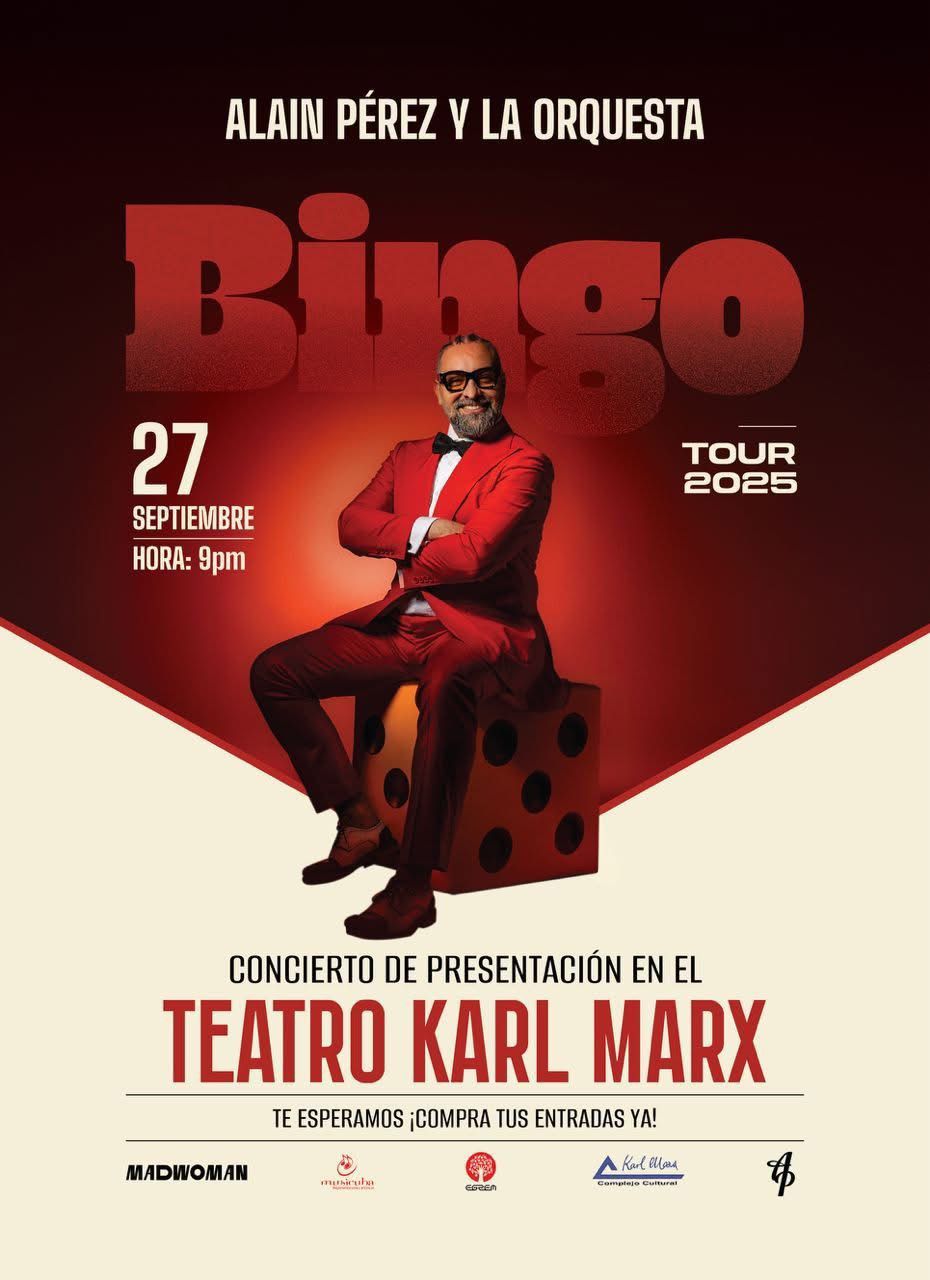 Bingo, la nueva joya musical de Alain Pérez, estrena en el Karl Marx con brillo de Grammy Latino