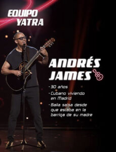 El cubano Andrés James en La Voz España 2025