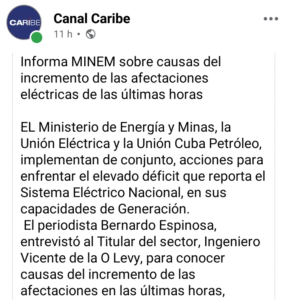 Al borde del apagón total: Cuba estuvo a segundos de quedarse sin electricidad