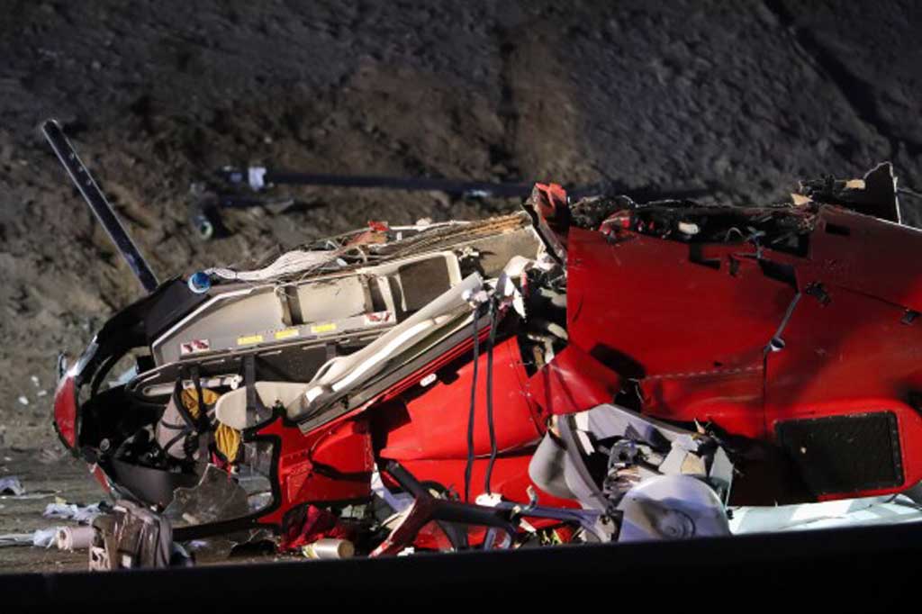 Se estrelló un helicóptero médico en California: 3 heridos graves
