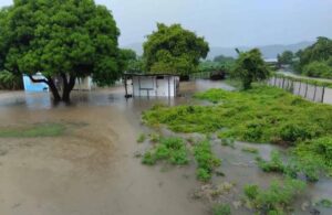Lluvias intensas dejan inundaciones en Pilón, Granma