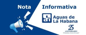 Aguas de la Habana anuncia interrupción el 8 de octubre