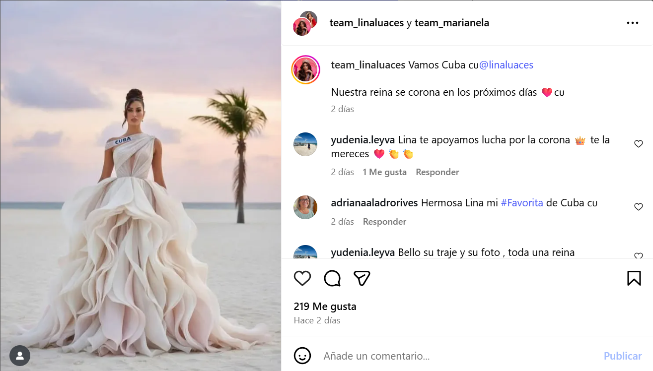 Lina Luaces deslumbra en Miss Universo 2025. Con un homenaje vibrante a la cultura cubana 