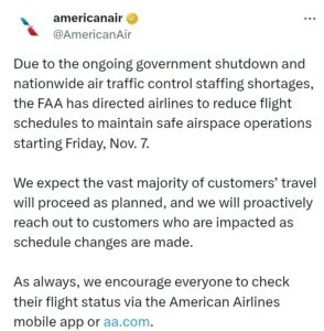 American Airlines amplía plazos y flexibiliza reservas ante crisis aérea provocada por falta de controladores