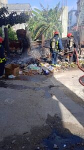 Se incendia basurero improvisado en Centro Habana