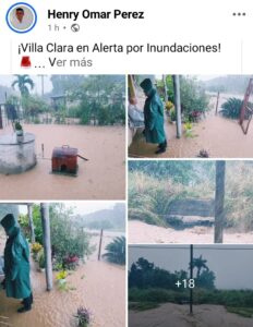 Villa Clara en alerta ante inundaciones provocadas por intensas lluvias