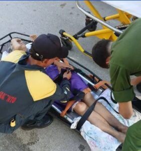 Bomberos de Holguín rescatan hombre con fractura de cadera en un 5to piso