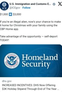 EE.UU. triplica el incentivo para que inmigrantes se autodeporten antes de fin de año: hasta 3 000 dólares y vuelo gratis