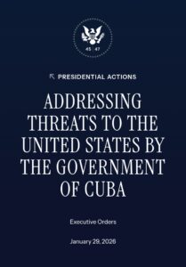 Trump declara emergencia nacional contra Cuba y anuncia medidas energéticas