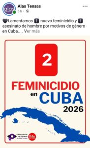 Reportan nuevo feminicidio en Granma: mujer asesinada junto a su pareja pese a denuncia previa