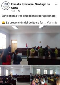 Tribunal de Santiago de Cuba sanciona con cadena perpetua a tres implicados en brutal asesinato
