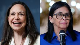 Delcy Rodríguez y María Corina/CNN