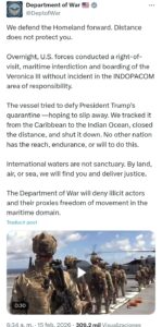 EEUU detiene otro buque con crudo sancionado tras intentar evadir controles internacionales