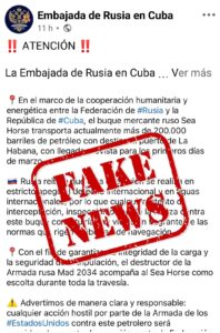 Cuba, Rusia y el petróleo: un comunicado falso, un desmentido urgente y un buque que se acerca a la isla