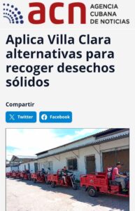 Sin diésel ni camiones: la basura en Villa Clara ahora se recoge con triciclos eléctricos
