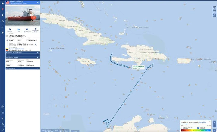 Guardacostas de EE.UU. interceptan tanquero vinculado a Cuba en aguas del Caribe tras sospechoso cambio de rumbo