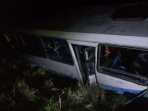 Accidente masivo en Guáimaro deja varios lesionados