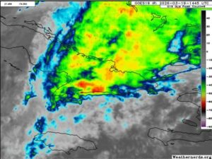 Paso de frente frío deja importantes acumulados de lluvia en Las Tunas.